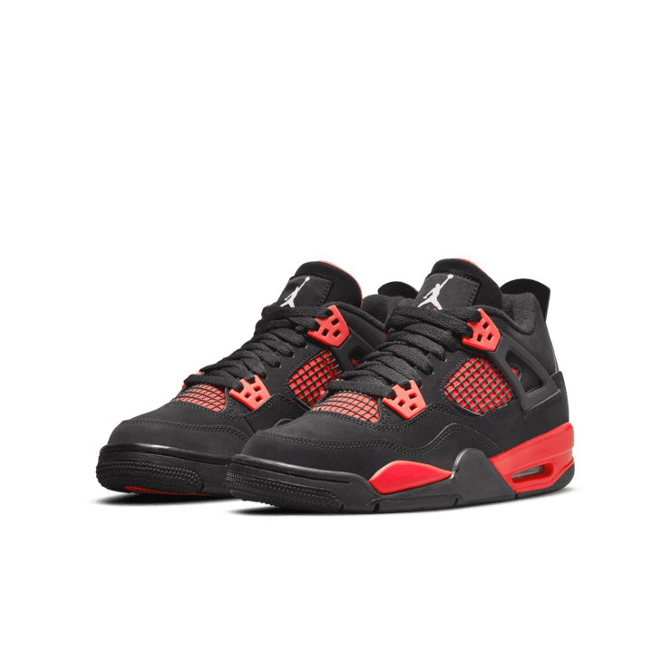 Air Jordan 4 Retro Red Thunder – Black & Red Sneakers