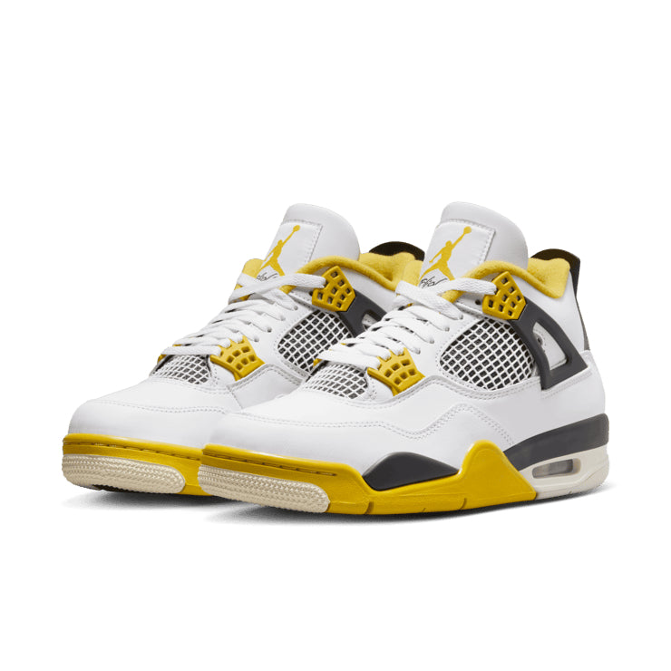 Air Jordan 4 Retro Vivid Sulfur – White & Yellow Sneakers