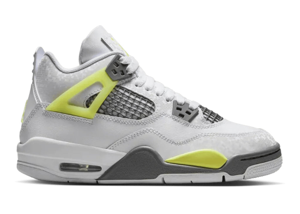 Air Jordan 4 Retro White Lemon Twist Light Graphite