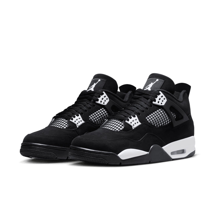 Air Jordan 4 Retro White Thunder – Black & White Sneakers