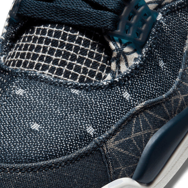 Air Jordan 4 Retro SE Sashiko – Blue Patchwork Sneakers