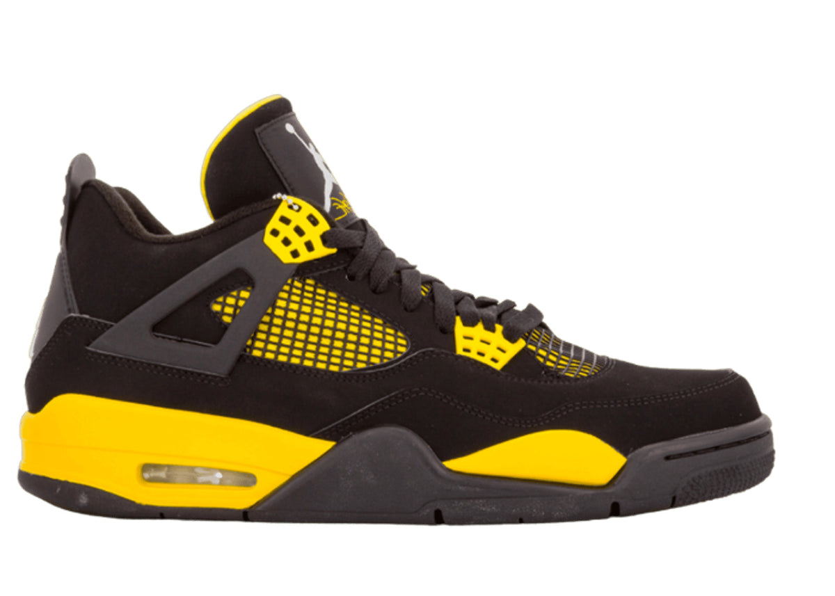 Air Jordan 4 Retro Thunder – Black & Yellow Sneakers