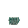 Goyard Belvedere PM Messenger Bag – Green Goyardine Canvas, Silver Hardware