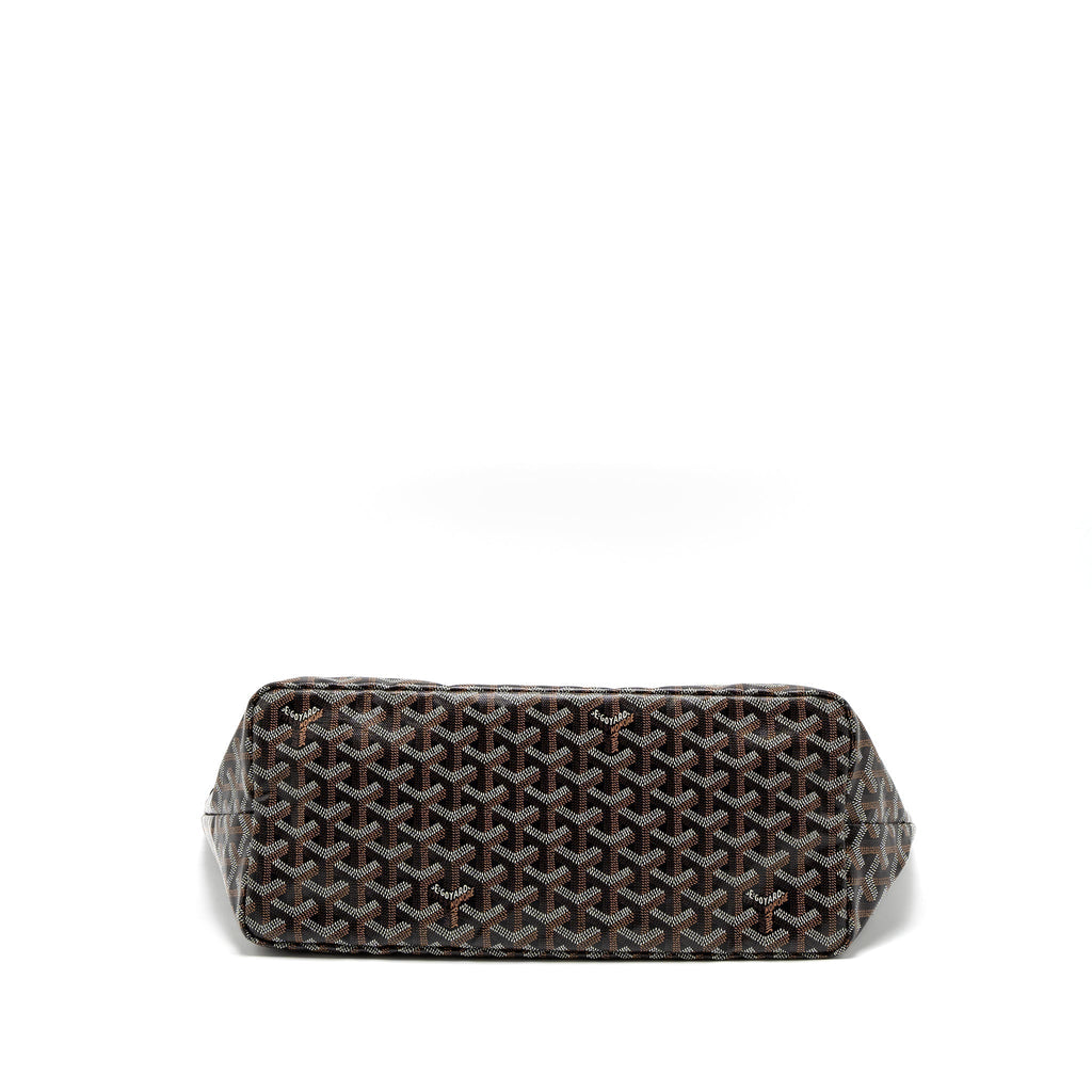 Goyard Saint Louis PM Tote Bag – Black Multicolour Goyardine Canvas, Silver Hardware