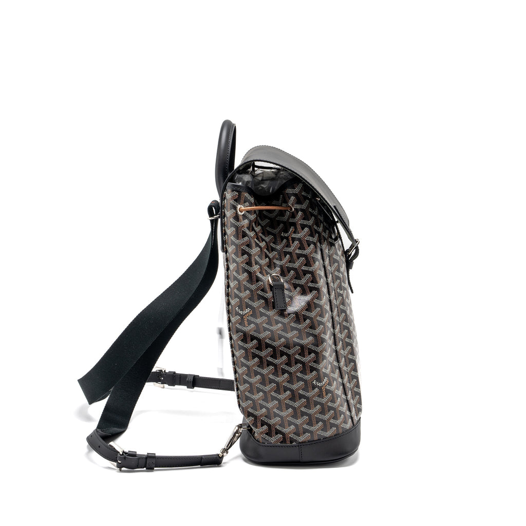 Goyard Alpin Backpack – Black Goyardine Canvas & Leather, Silver Hardware