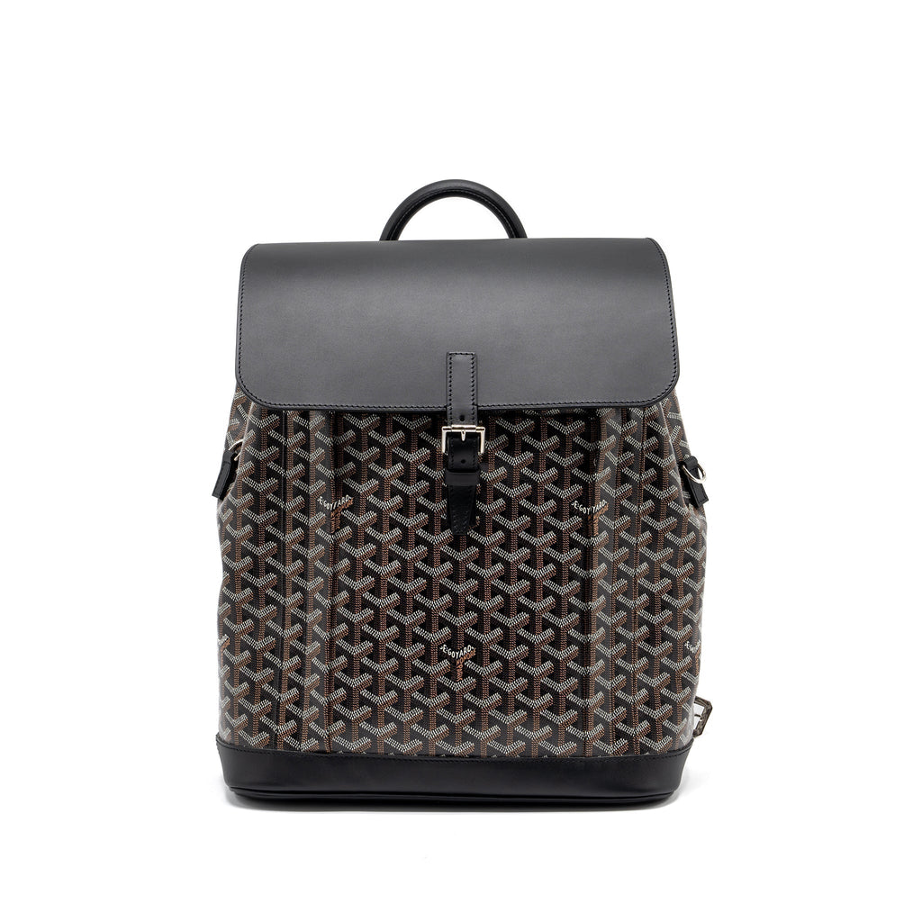 Goyard Alpin Backpack – Black Goyardine Canvas & Leather, Silver Hardware