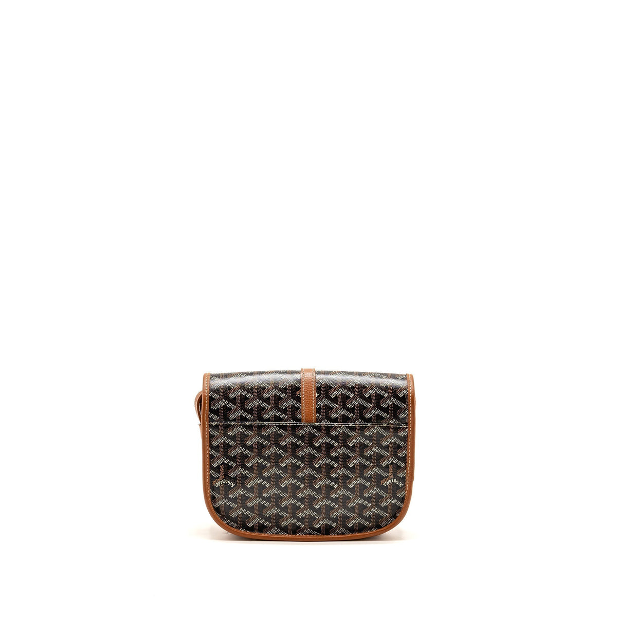 Goyard Belvédère PM Replica Messenger Bag | Tan & Silver-Tone