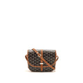 Goyard Belvédère PM Replica Messenger Bag | Tan & Silver-Tone