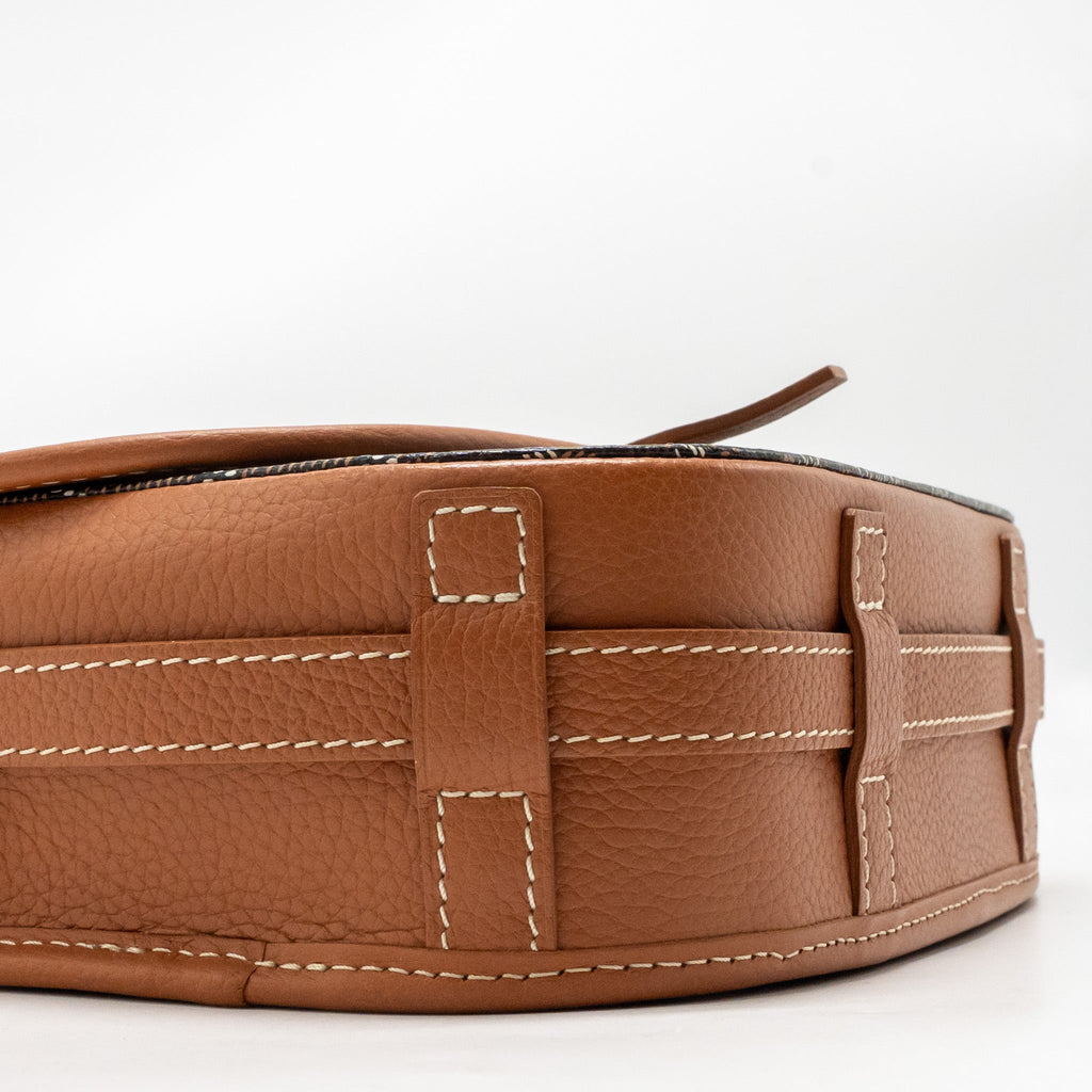 Goyard Belvédère PM Replica Messenger Bag | Tan & Silver-Tone