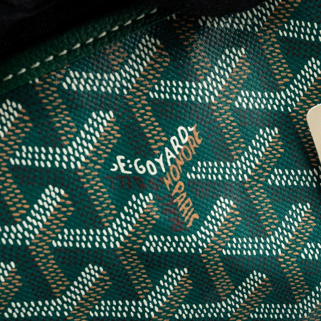 Goyard Saint Louis PM Tote Bag – Green Goyardine Canvas, Silver Hardware