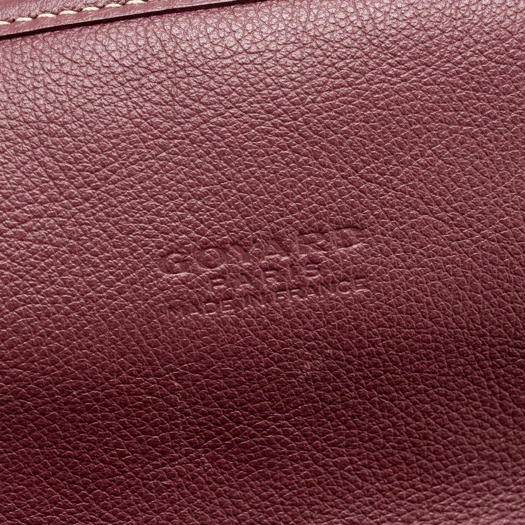 Goyard Saint Léger Backpack – Burgundy Goyardine Canvas, Silver Hardware