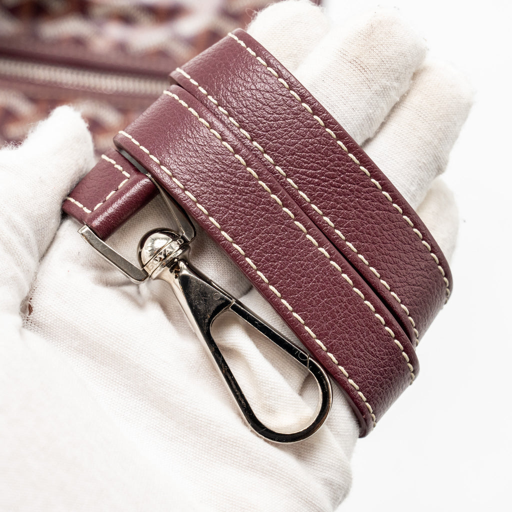 Goyard Saint Léger Backpack – Burgundy Goyardine Canvas, Silver Hardware