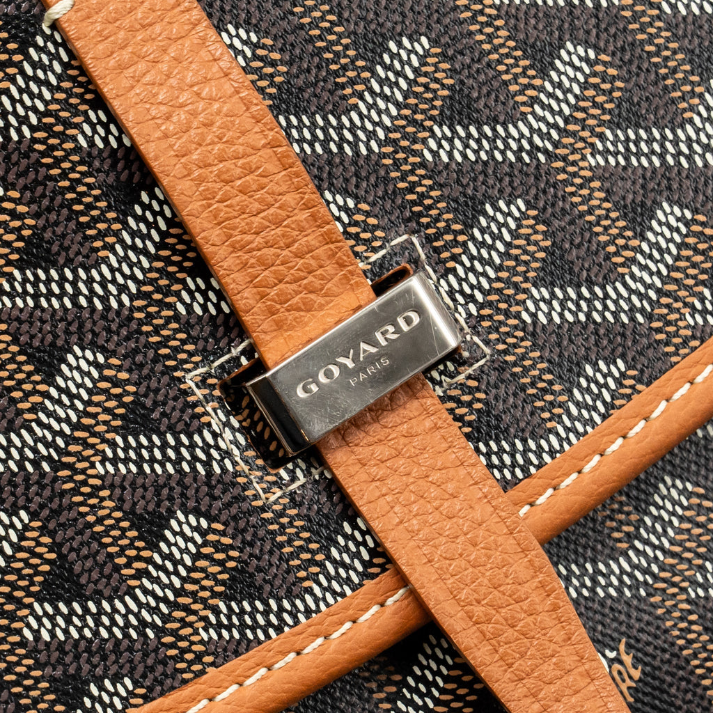 Goyard Belvédère PM Replica Messenger Bag | Tan & Silver-Tone
