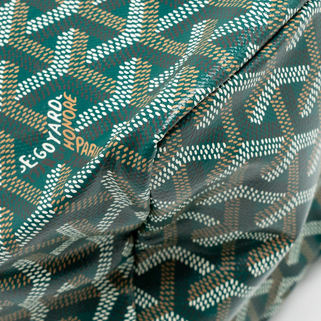 Goyard Saint Louis PM Tote Bag – Green Goyardine Canvas, Silver Hardware