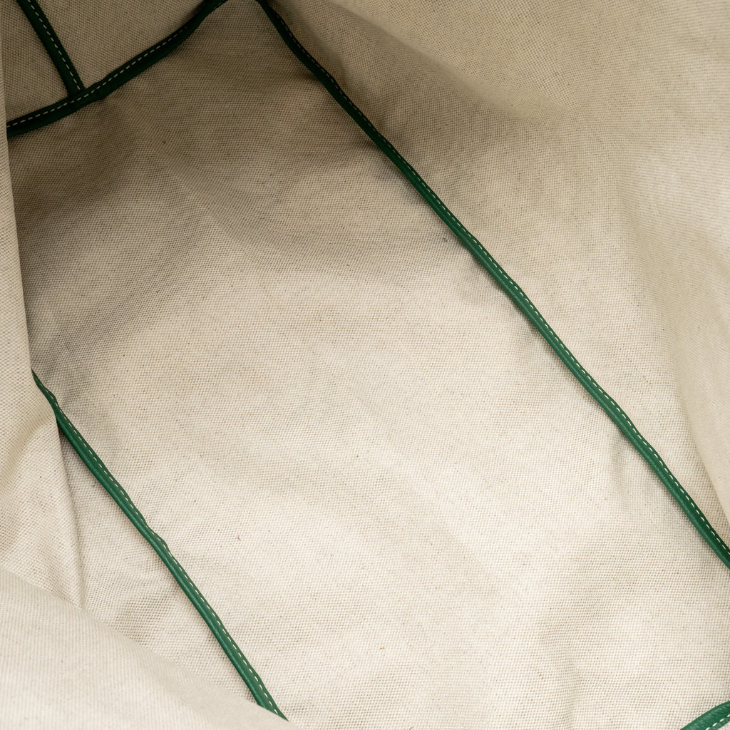 Saint Louis-Style GM Tote - Green Canvas & Calfskin Goyard