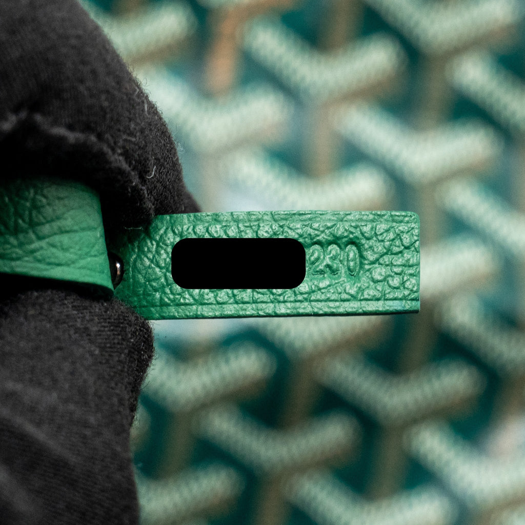 Saint Louis-Style GM Tote - Green Canvas & Calfskin Goyard