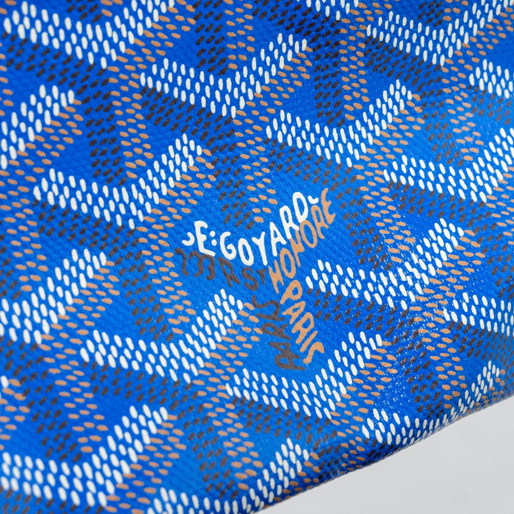 Saint Louis-Style PM Tote - Blue Canvas & Leather