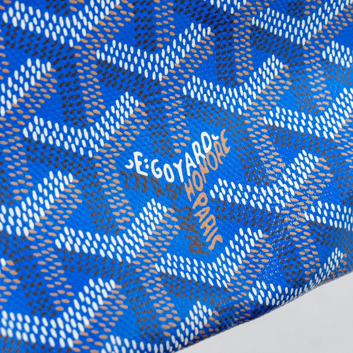 Saint Louis-Style PM Tote - Blue Canvas & Leather