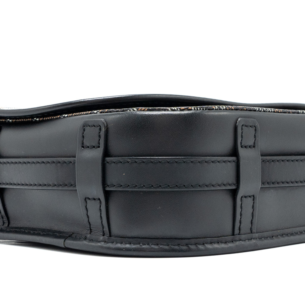 Goyard Belvedere PM Messenger Bag – Black Goyardine Canvas & Calfskin, Silver Hardware