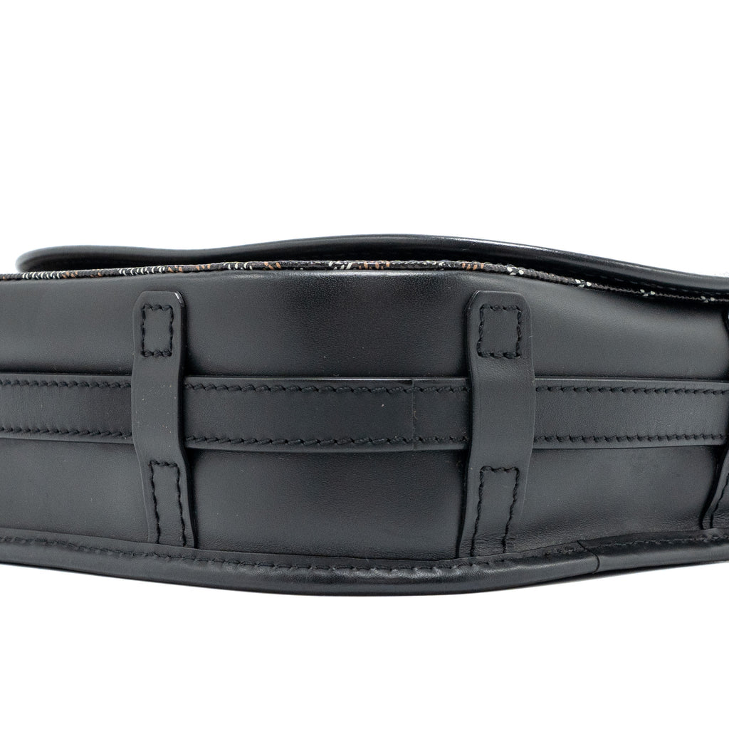 Goyard Belvedere PM Messenger Bag – Black Goyardine Canvas & Calfskin, Silver Hardware