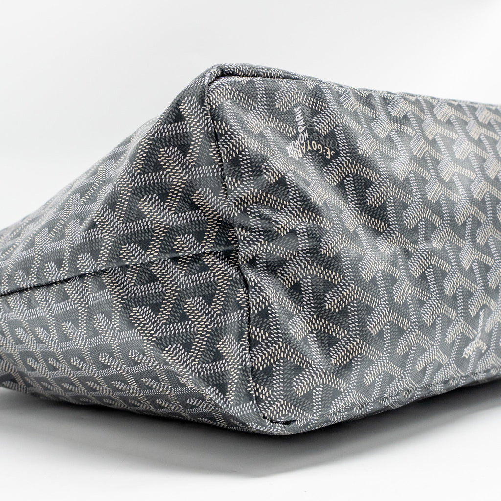 Goyard Saint Louis PM Tote Bag – Grey Goyardine Canvas & Calfskin, Silver Hardware