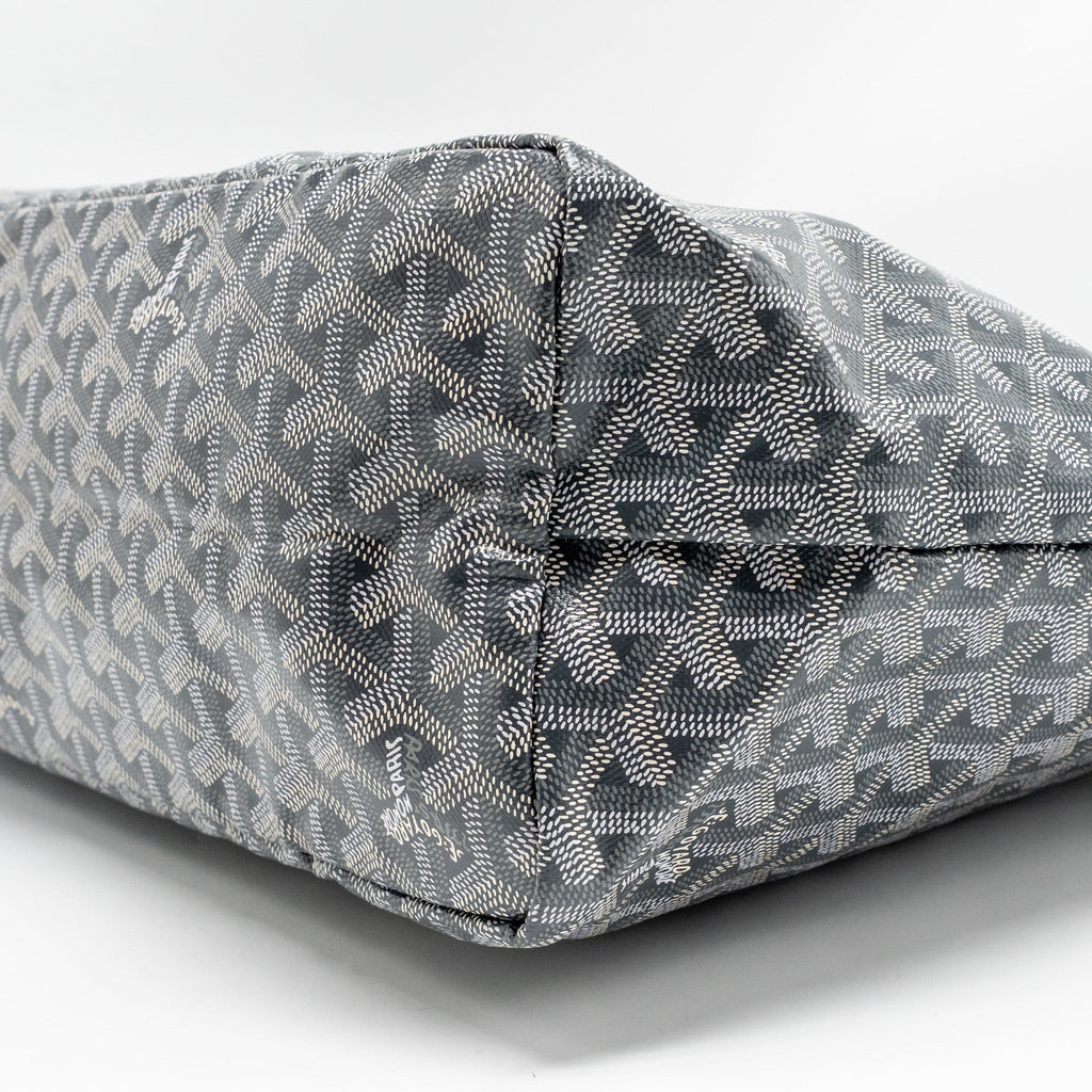 Goyard Saint Louis PM Tote Bag – Grey Goyardine Canvas & Calfskin, Silver Hardware