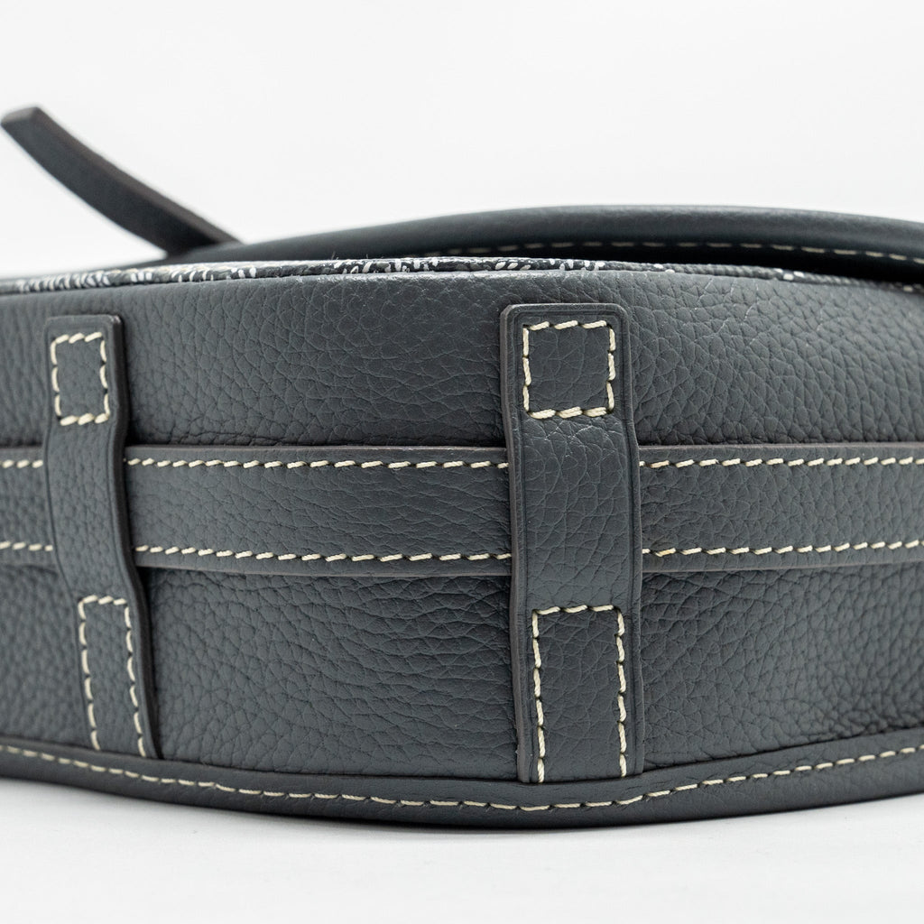 Goyard Belvedere PM Messenger Bag – Grey Goyardine Canvas & Calfskin, Silver Hardware