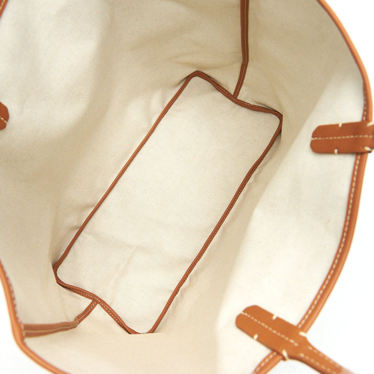 Brown & Black Coated Canvas Tote with Removable Coin Pouch