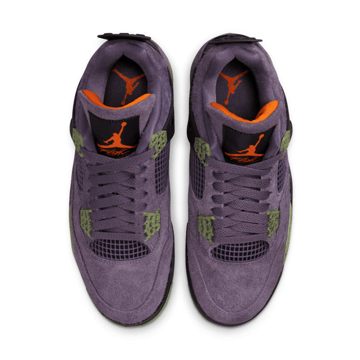 Air Jordan 4 Retro Canyon Purple – Purple & Olive Sneakers