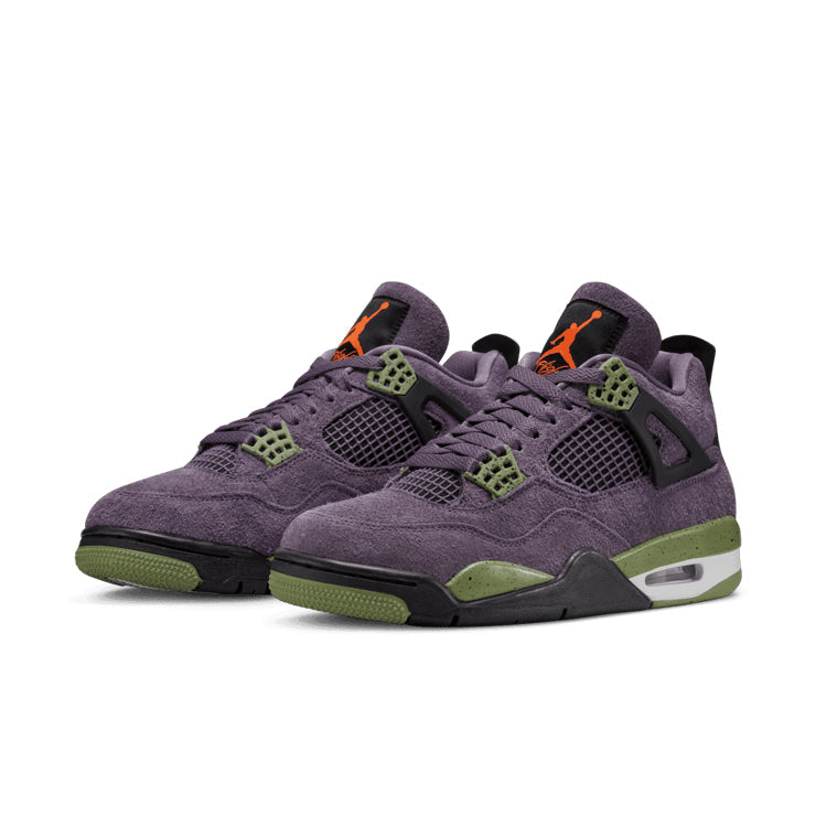 Air Jordan 4 Retro Canyon Purple – Purple & Olive Sneakers