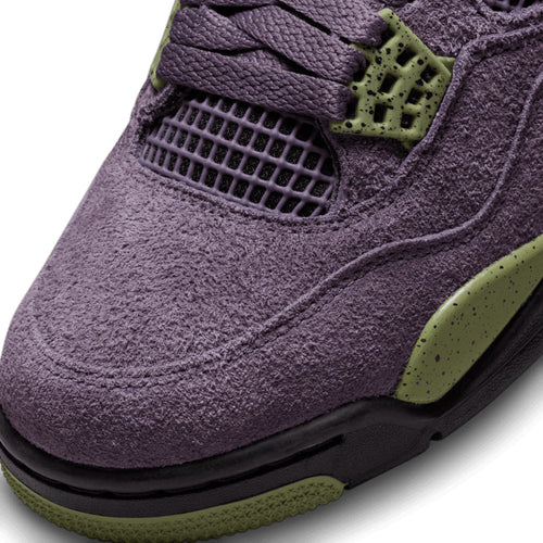 Air Jordan 4 Retro Canyon Purple – Purple & Olive Sneakers
