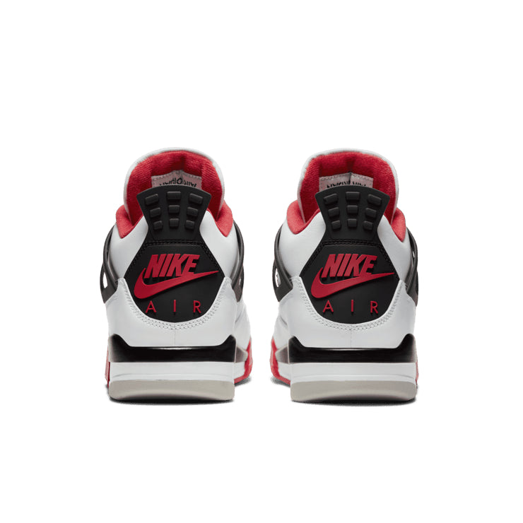 Air Jordan 4 Retro Fire Red – White & Red Sneakers