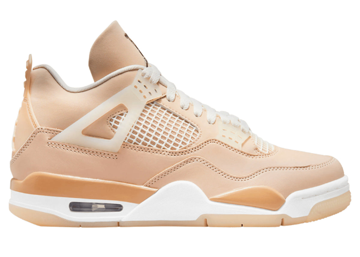 Air Jordan 4 Retro Shimmer – Beige & Cream Sneakers
