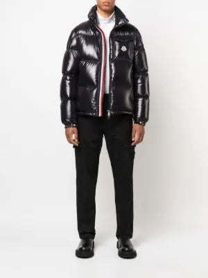 Moncler Black Glossy Hooded Puffer Jacket