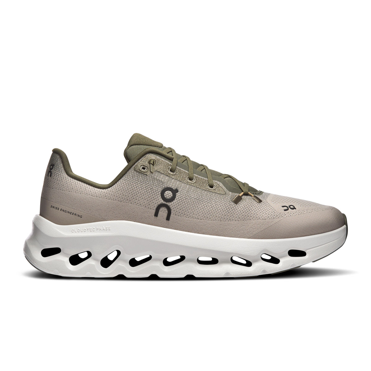 On Cloudtilt Taupe & Olive Sneakers