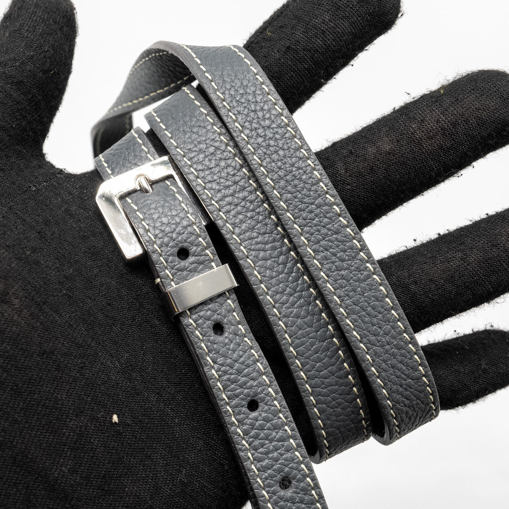 Goyard Belvedere PM Messenger Bag – Grey Goyardine Canvas & Calfskin, Silver Hardware