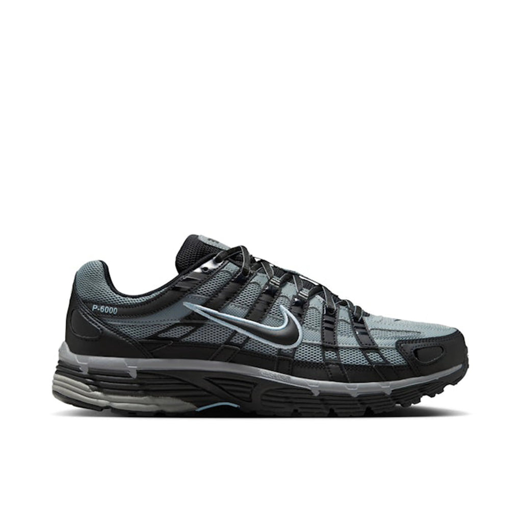 Nike P-6000 Grey & Black Mesh Sneakers
