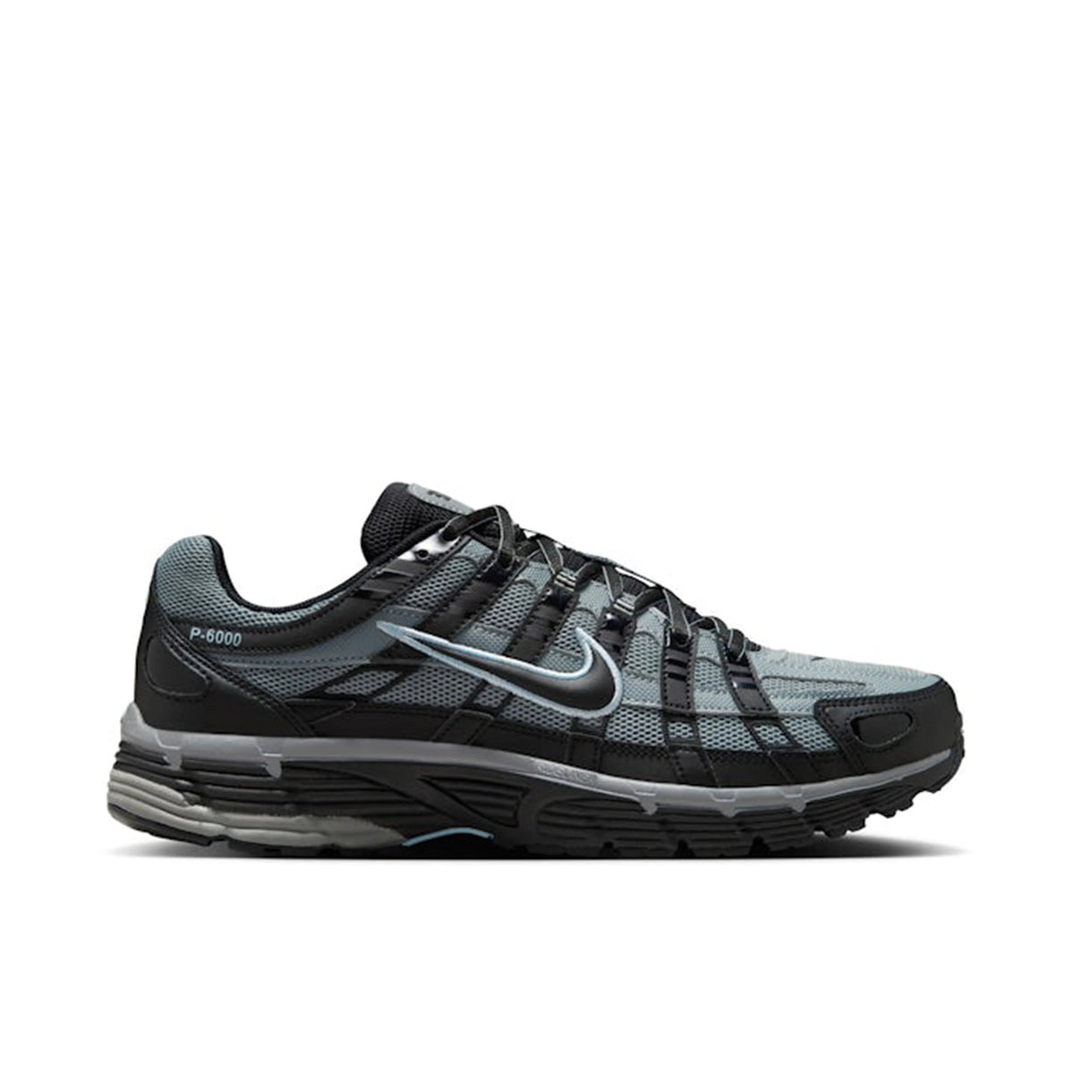 Nike P-6000 Grey & Black Mesh Sneakers