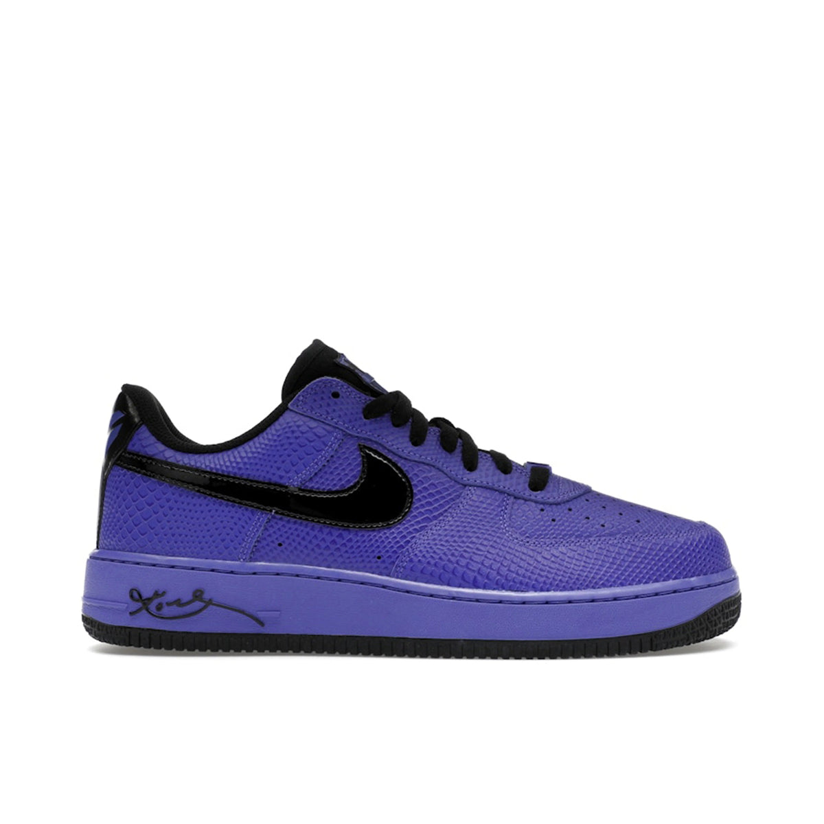 Nike Air Force 1 Low Purple Sneakers with Black Swoosh