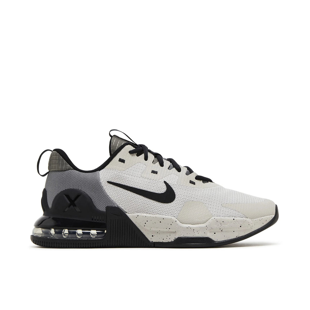 Nike White & Black Mesh Sneakers with Speckled Midsole