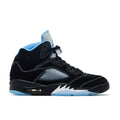 Air Jordan 5 Black & Light Blue Sneakers