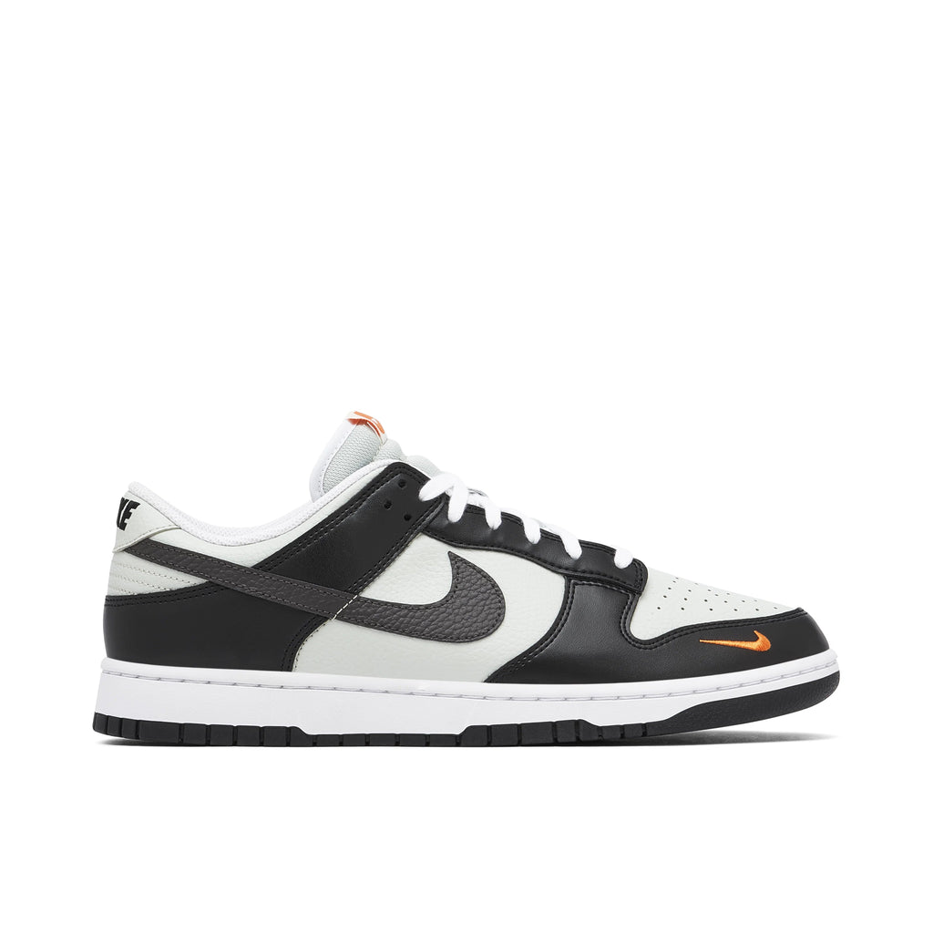 Nike Dunk Low GS Black Bright Mandarin Mini Swoosh Casual Sneakers FN7808-001