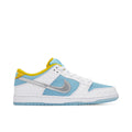 FTC x Nike SB Dunk Low White & Light Blue Sneakers