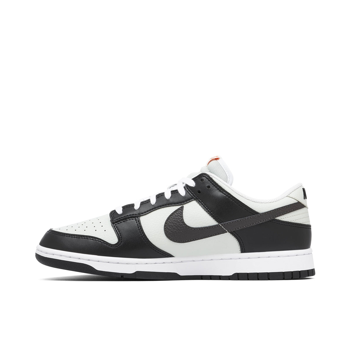 Nike Dunk Low GS Black Bright Mandarin Mini Swoosh Casual Sneakers FN7808-001