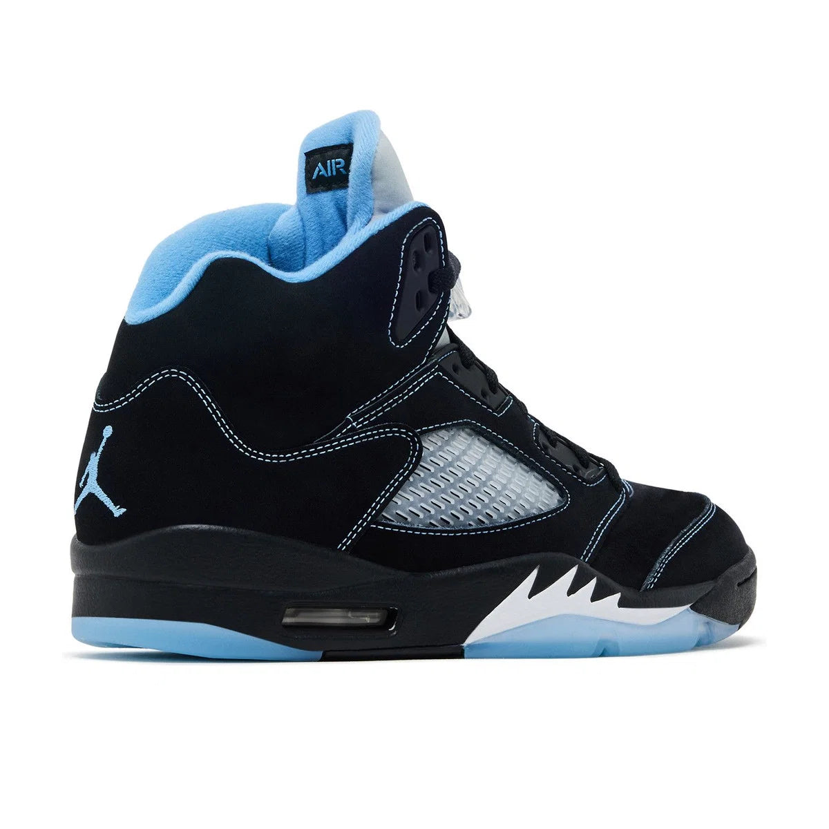 Air Jordan 5 Black & Light Blue Sneakers