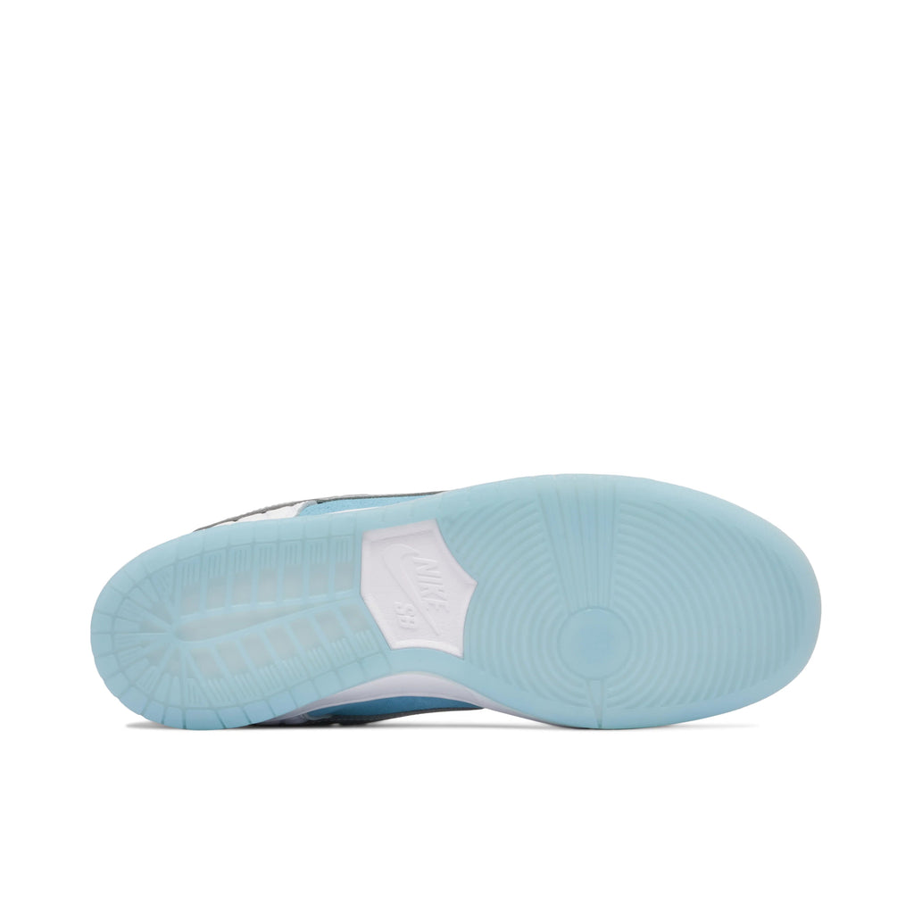 FTC x Nike SB Dunk Low White & Light Blue Sneakers