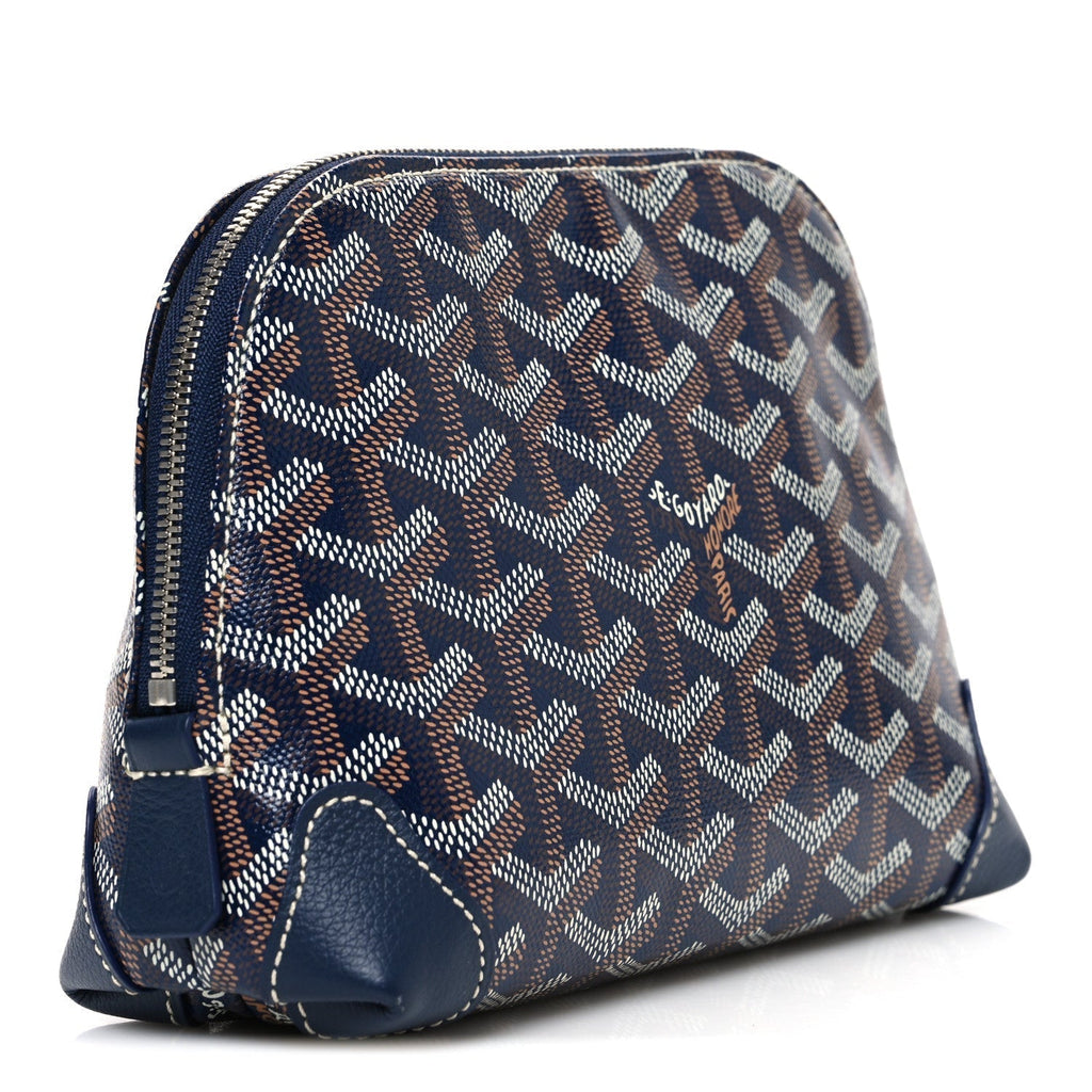 Goyard Vendôme Toiletry Pouch – Navy Blue Goyardine Canvas