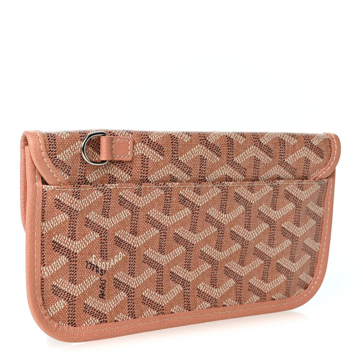 GOYARD Iridescent Goyardine Pouch - Pearly Coral