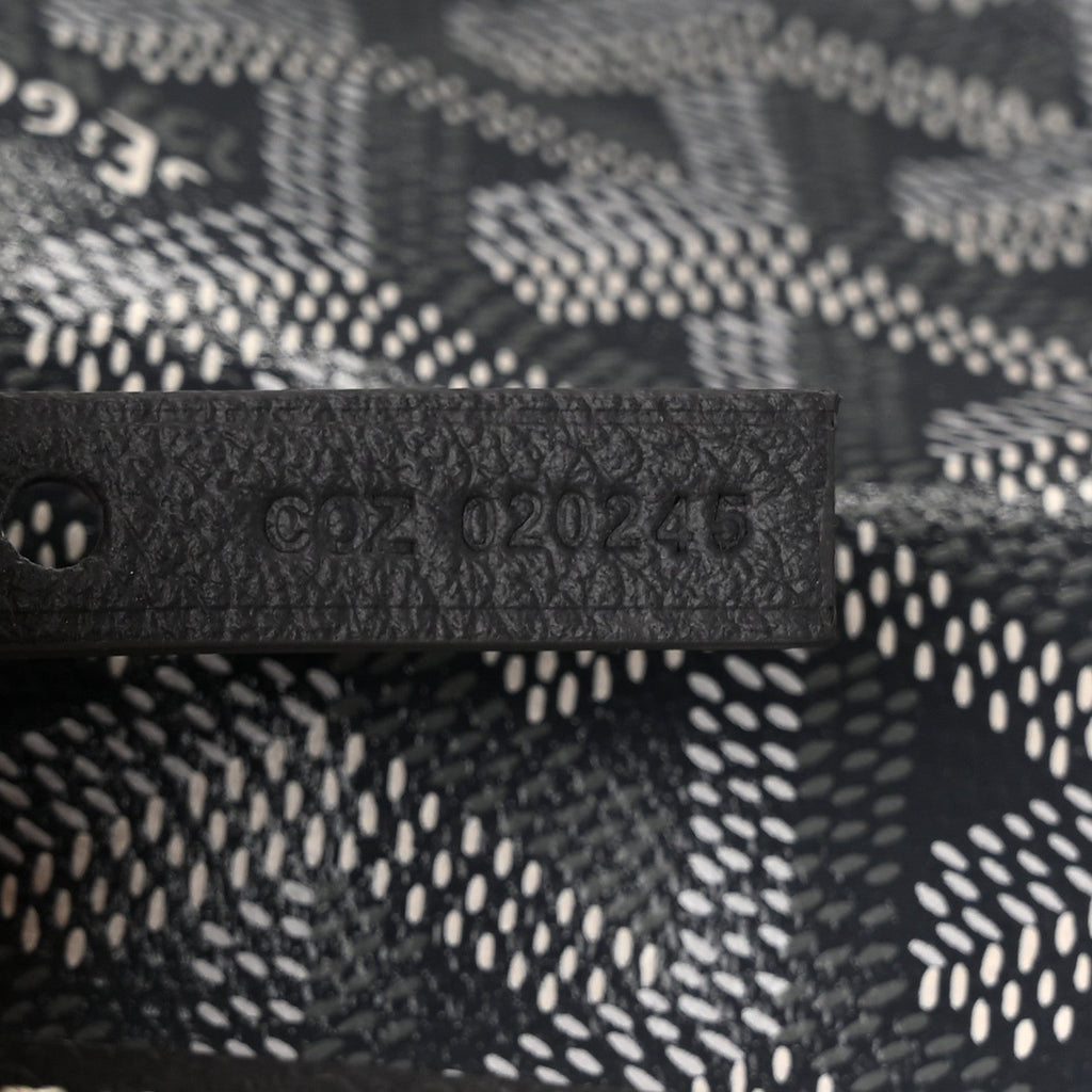 GOYARD Saint Louis GM Tote Bag – Grey Chevron Canvas & Leather Trim