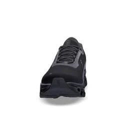 On Cloudmonster 2 Black Mesh Sneakers with Grey Side Stripe